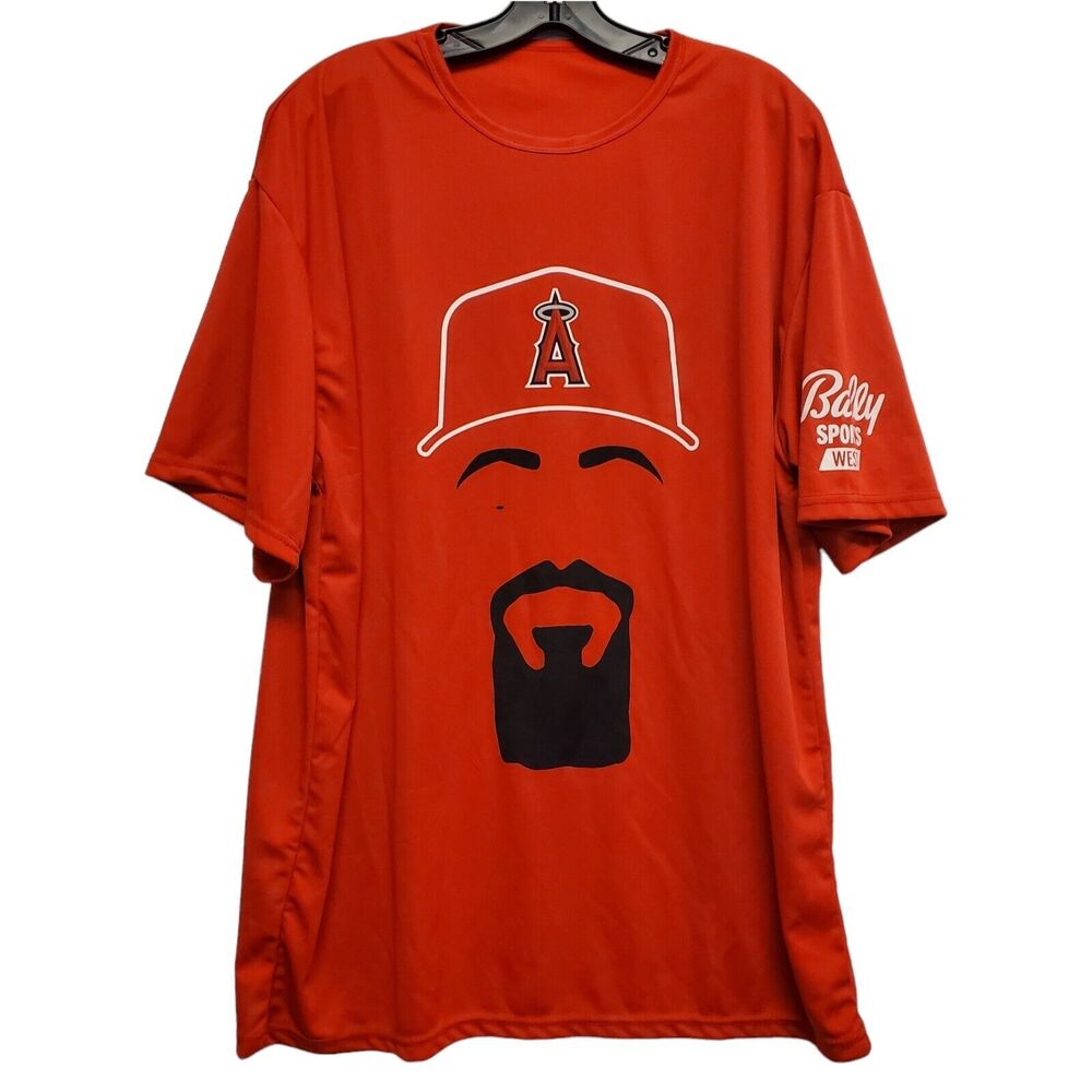 LOS ANGELES ANGELS Shirt Adult XXL Red ANTHONY RENDON #6 Graphic Print Fan Promo